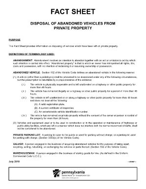 In person Begin by filling out the Affidavit of Loss/Release of Interest (Form TD-420-040). . How do i get rid of an abandoned vehicle on private property in washington state